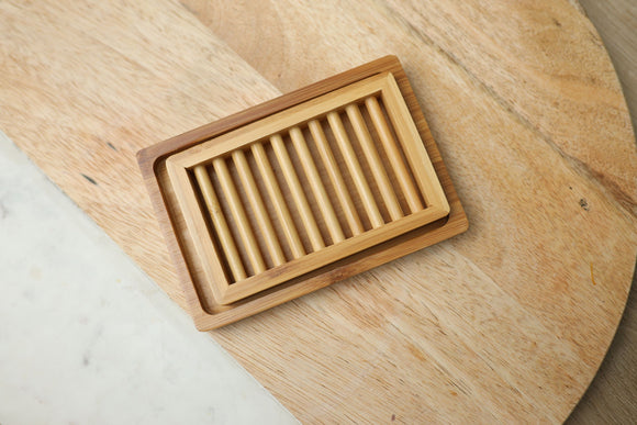 Dual Bamboo Soap Dish